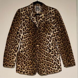 1990’s Vintage Jean Paul Gaultier JPG Signature Leopard Print Blazer